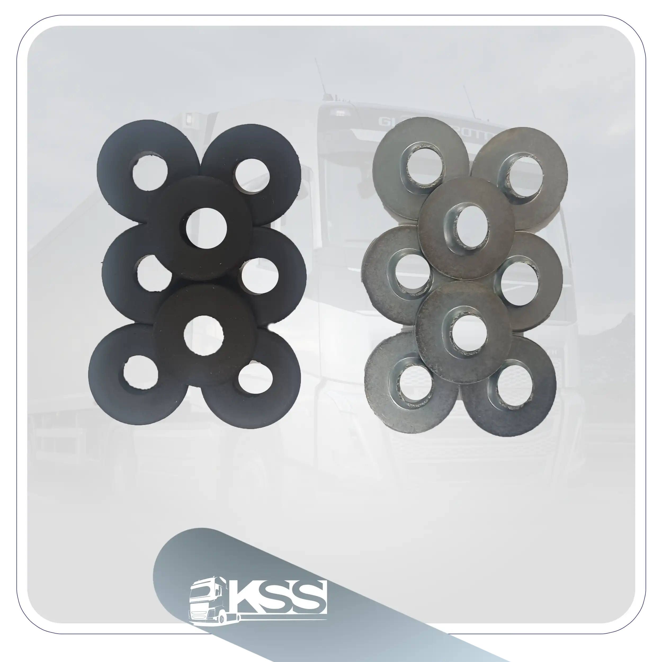 واشر آهنی سینی روی شاسی FH500